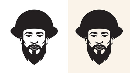 Social Media Logo design black and white