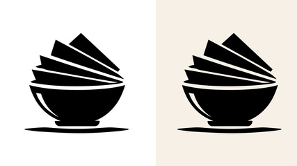 Social Media Logo design black and white