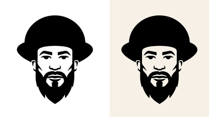 Social Media Logo design black and white