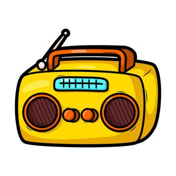 recommend clip art: cartoon  classic radio illustration art
