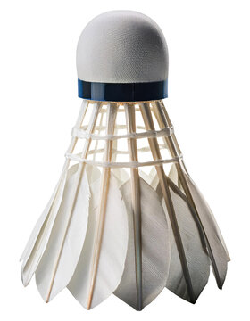 recommend clip art: White Badminton Shuttlecock Isolated on Transparent Background.