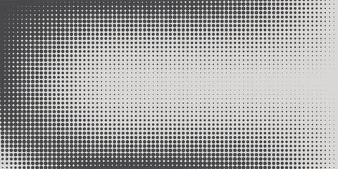 Basic halftone dots effect in black and white color. Halftone effect. Dot halftone. Black white halftone.Background with monochrome dotted texture.