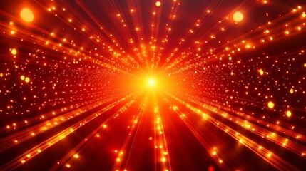 Obraz premium Abstract Red and Gold Light Background.