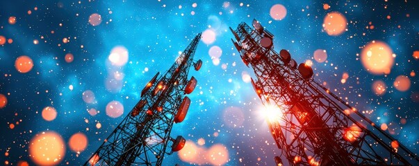 Telecom services in communication networks, focusing on service diversity, from traditional calls to high-speed internet.