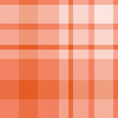 Red tartan plaid fabric seamless pattern of check background tartan with a textile fabric plaid texture. Tartan Scotland seamless plaid pattern vector. Retro background fabric.