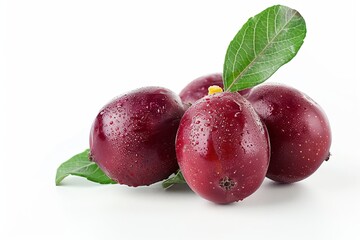 A fresh jujube isolated on white