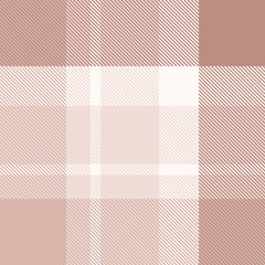 Brown tartan plaid fabric seamless pattern of check background tartan with a textile fabric plaid texture. Tartan Scotland seamless plaid pattern vector. Retro background fabric.