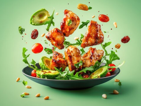 salad with vegetables