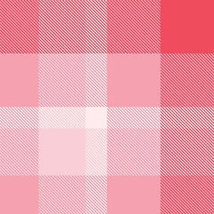Red tartan plaid fabric seamless pattern of check background tartan with a textile fabric plaid texture. Tartan Scotland seamless plaid pattern vector. Retro background fabric.