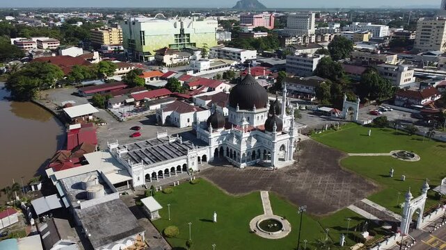Aerial footage of Masjid Zahir, Alor Setar