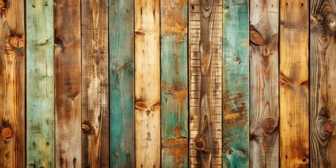 Vintage wood wall with distressed finish, perfect for rustic or shabby chic designs