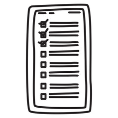 plan symbol doodle icon transparent background