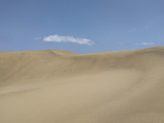 sandy desert and sky landscape