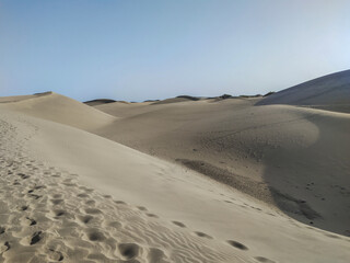 sandy desert and sky landscape