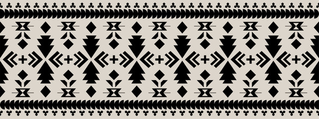 Navajo tribal vector pattern. Native American ornament. Ethnic South Western decor style. Boho geometric ornament.Ikat floral paisley embroidery blanket, rug. Woven carpet