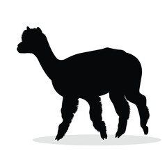 Alpaca Silhouette, cute Alpaca Vector Silhouette, Cute Alpaca cartoon Silhouette, Alpaca vector Silhouette, Alpaca icon Silhouette, Alpaca vector																									