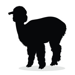 Alpaca Silhouette, cute Alpaca Vector Silhouette, Cute Alpaca cartoon Silhouette, Alpaca vector Silhouette, Alpaca icon Silhouette, Alpaca vector																									