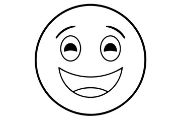 emogide feliz  silhouette vector