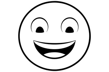 emogide feliz  silhouette vector