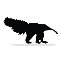 Anteater Silhouette, cute Anteater Vector Silhouette, Cute Anteater cartoon Silhouette, Anteater vector Silhouette, Anteater icon Silhouette, Anteater vector																									