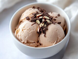 ice cream with chocolate