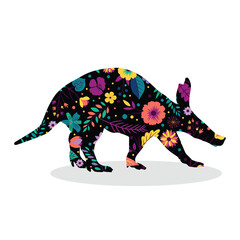 Aardvark Silhouette, cute Aardvark Vector Silhouette, Cute Aardvark cartoon Silhouette, Aardvark vector Silhouette, Aardvark icon Silhouette, Aardvark vector																									