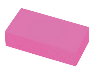 Purple  big sponge. vector illustration