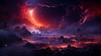 Fototapeta premium Space abstract background.