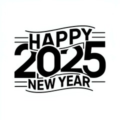 Celebratory 2025 New Year Graphic