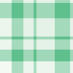 Green tartan plaid fabric seamless pattern of check background tartan with a textile fabric plaid texture. Tartan Scotland seamless plaid pattern vector. Retro background fabric.