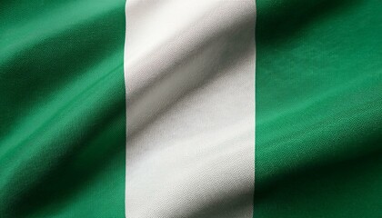 Obraz premium ナイジェリアの国旗(waving national flag of Nigeria.) 
