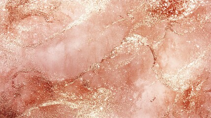 Obraz premium Elegant rose gold marble texture with shimmering highlights, perfect for backgrounds and design projects.