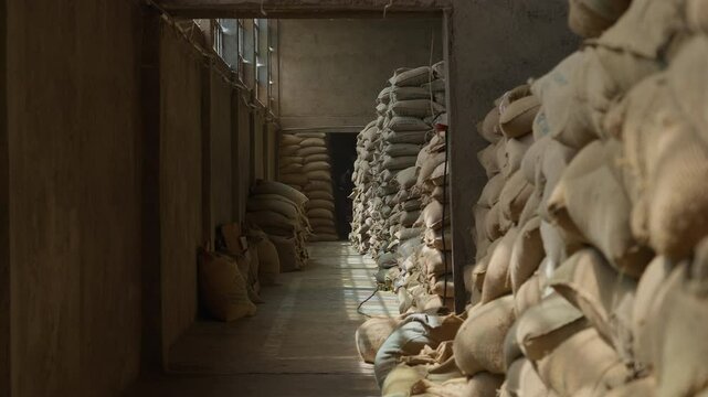 Warehouse with a Lot Of Bags