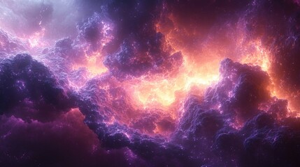 Fototapeta premium Dynamic Dark Purple Energy Explosion for 2D Game Effects