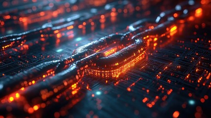 Obraz premium Innovative Decentralized Financial Services Platform on Blockchain for Modern Finance Solutions