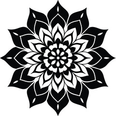 A flower mandala design