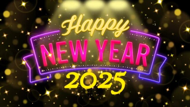 Happy new year 2025 animations