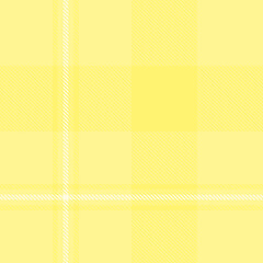 Yellow tartan plaid fabric seamless pattern of check background tartan with a textile fabric plaid texture. Tartan Scotland seamless plaid pattern vector. Retro background fabric.