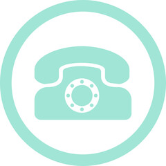 Phone Icon For Communication Sign