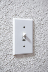 Light Switch On and Off Electrical New Build Construction. This dual aspect double light switch is...