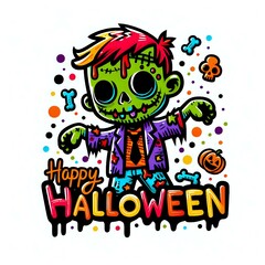 Cheerful Celebrating Halloween