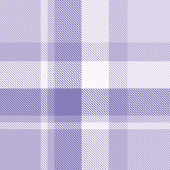 Purple tartan plaid fabric seamless pattern of check background tartan with a textile fabric plaid texture. Tartan Scotland seamless plaid pattern vector. Retro background fabric.