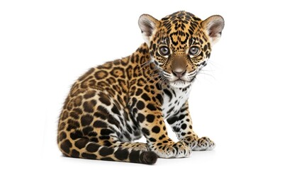 Fototapeta premium Adorable Jaguar Cub Portrait