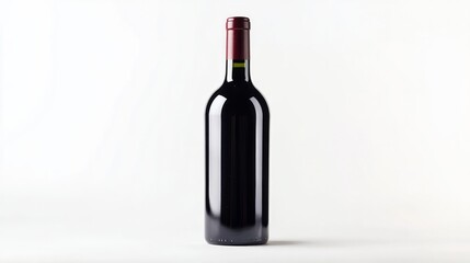 Fototapeta premium Wine Bottle with Blank Label and without label