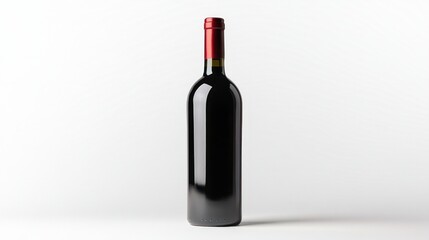 Wine Bottle with Blank Label and without label