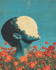 Power of Manifesting Minimal Concept, Artistic Illustration Inspired by the Law of Attraction