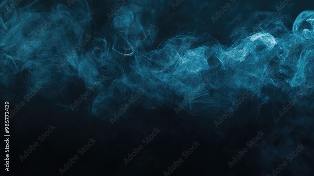 Poster abstract smoke texture frame on dark backdrop with fog creating a natural pattern