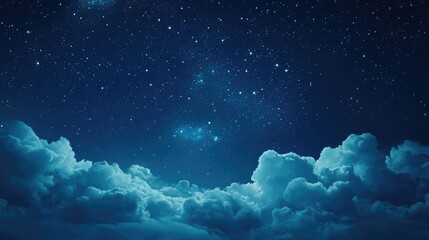 Fototapeta premium night sky backgrounds with stars and clouds