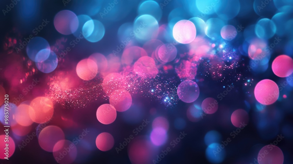 Poster bokeh background for design use