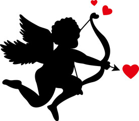 Cupid, the angel of love Illustration